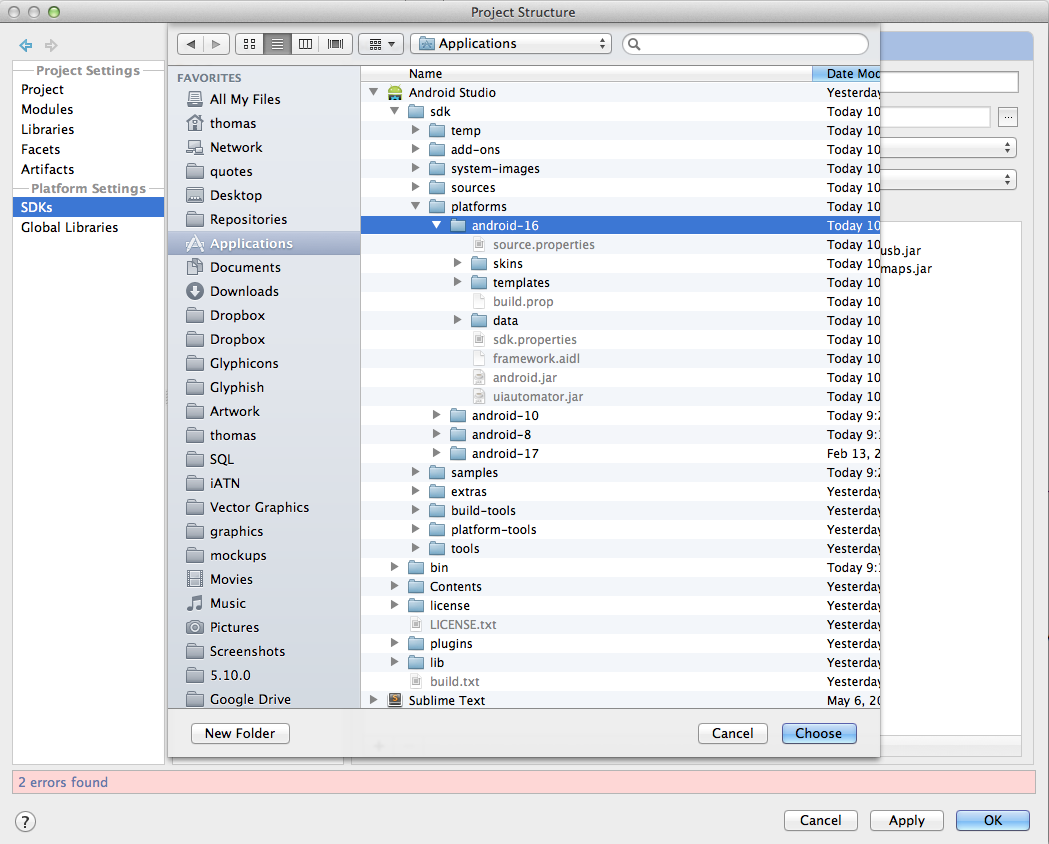 Download android studio sdk tools for mac
