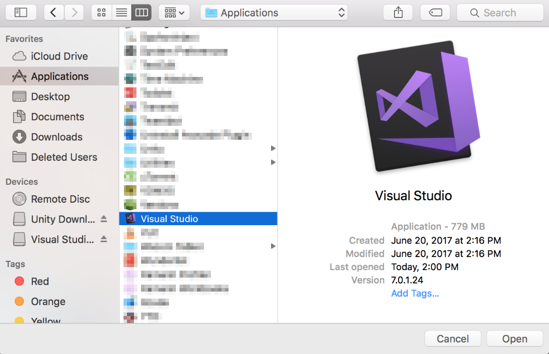 Visual studio for mac os